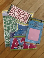 Alphabet Stickers Variety Lot of 5 Back to School Teacher Supplies Scrapbooking