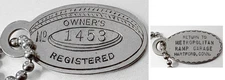 Vtg Tire-Shaped Charge Coin: METROPOLITAN RAMP GARAGE, Hartford CT;  Owner #1453