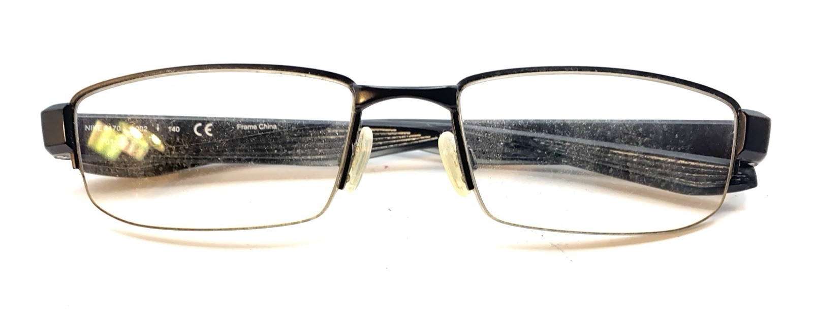 Nike  8170 002 Black Half Rim Metal Eyeglasses Frames 55-18 140 Men Women Sport thumbnail 11