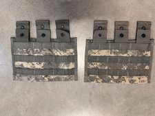 Set 2 borse per riviste US Army modulari Molle triple M4 Three MAG digitali nuove
