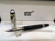 Rare Montblanc Meisterstuck Silver+ Black Limited Special Edition Rollerball Pen