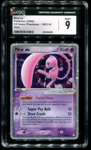 CGC 9 Mew ex Holo Rare EX Holon Phantoms 2006 Pokemon Card #100
