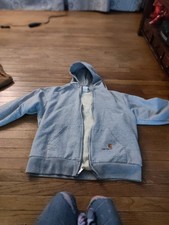 1980's Vintage Carhartt Zip Up Hoodie Med 863 Grey NEW: MADE IN USA