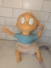Rugrats Tommy Pickles 12  Vinyl Plush Doll 1993 Applause Pre-Owned SHIPS FREE