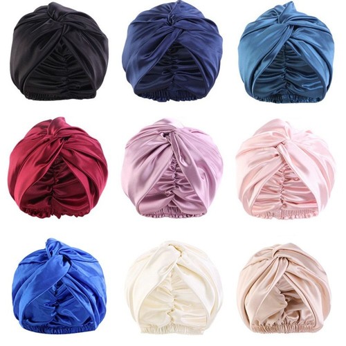 Care Head Night Sleeping Cap Long Hair Hat Turban Cap Sleeping Bonnet Cover - Picture 2 of 5