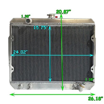 Radiator for 1987-1993 Dodge Ram 50 1987-1994 Mitsubishi Mighty Max 2.4 2.6 3.0L