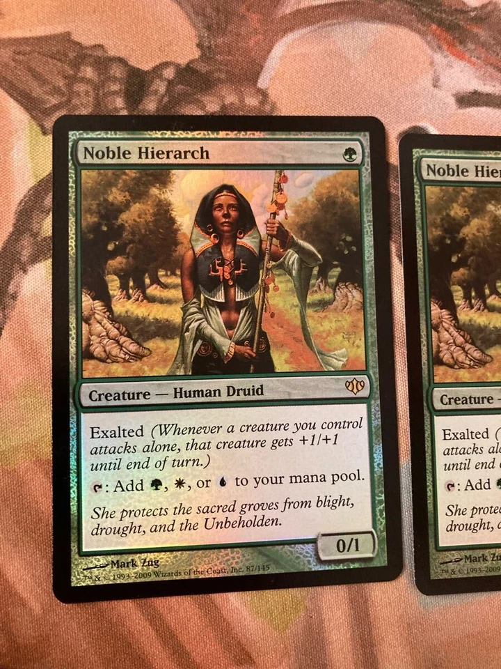 CON Noble Hierarch Foil MTG First Edition Conflux Set of 2 - Image 2 of 4