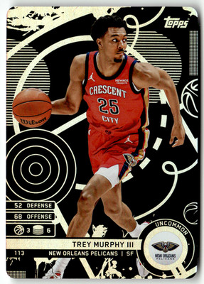 2025-26 Topps Match Attax NBA No. 113 Trey Murphy III Uncommon Black