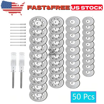 50x Diamond Cutting Wheel Fit For Dremel Rotary Tool Die Grinder Metal Cut Off