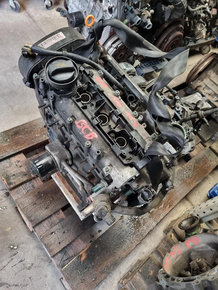 Motor VW Golf 4 IV Leon 1,6 16V BCB 156tkm geprüftes Ersatzteil aus D - Bild 2 von 3
