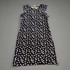 Old Navy Botanical Print Sleeveless Dress M Mod 60s Inspired Career Casual