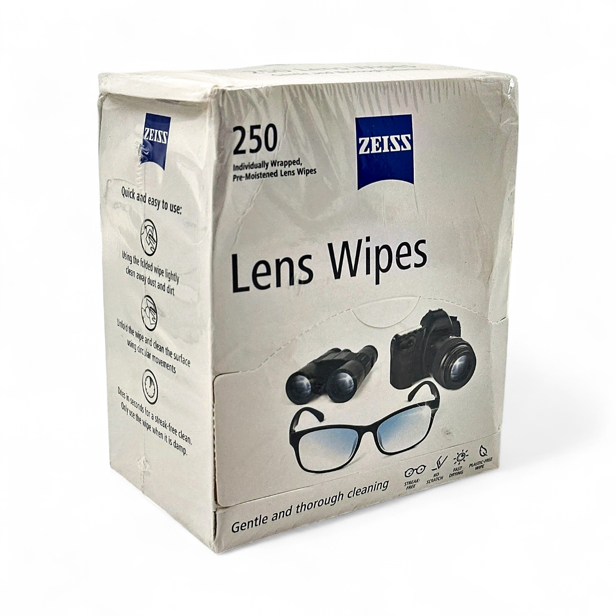 Zeiss Lens Wipes for Gentle and Thorough Cleaning - Pre-Moistened