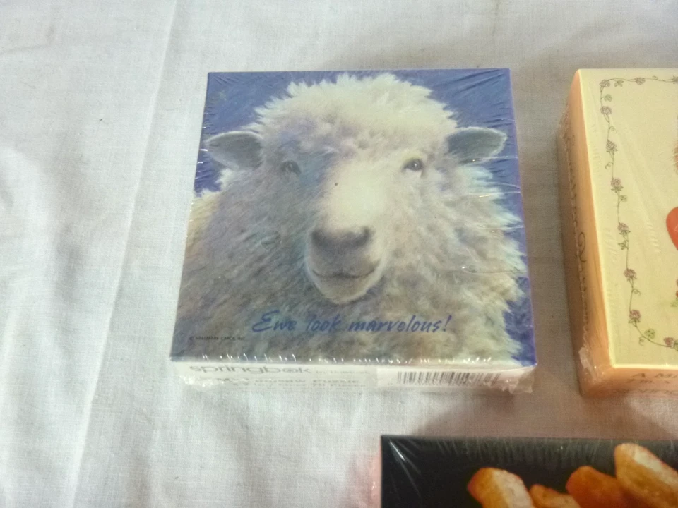 3 SEALED Vtg Springbok Mini Puzzles Smitten Kitten Side Order Ewe Look Marvelous - Image 2 of 4