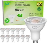 GU10 Led Lampe 6,5W 2700K 1025 Lumen Warmweiß 36° Abstrahlwinkel 6 StüCk