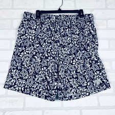 Speedo XL Swim Trunks Floral Print Elastic Waist Swimsuit Shorts