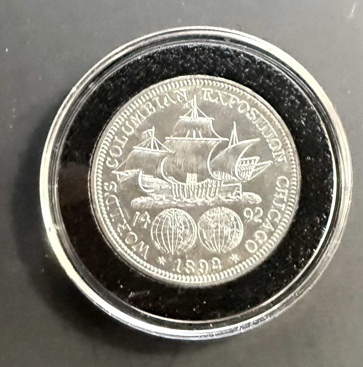 1892 COLUMBIAN EXPO COMMEMORATIVE HALF - ORIGINAL & LUSTROUS BU