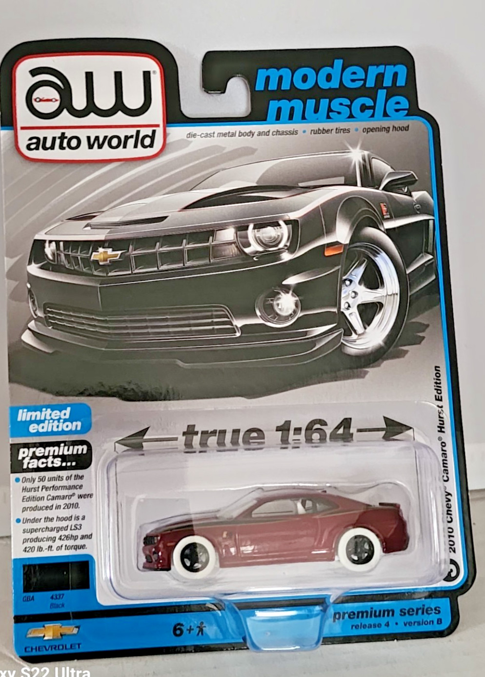 AW AUTO WORLD CHASE MODERN MUSCLE 2010 CHEVY CAMARO HURST ED