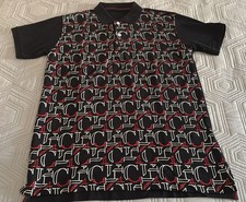 NEW CAROLINA HERRERA short sleeve polo T-shirt sizes M XL Blue