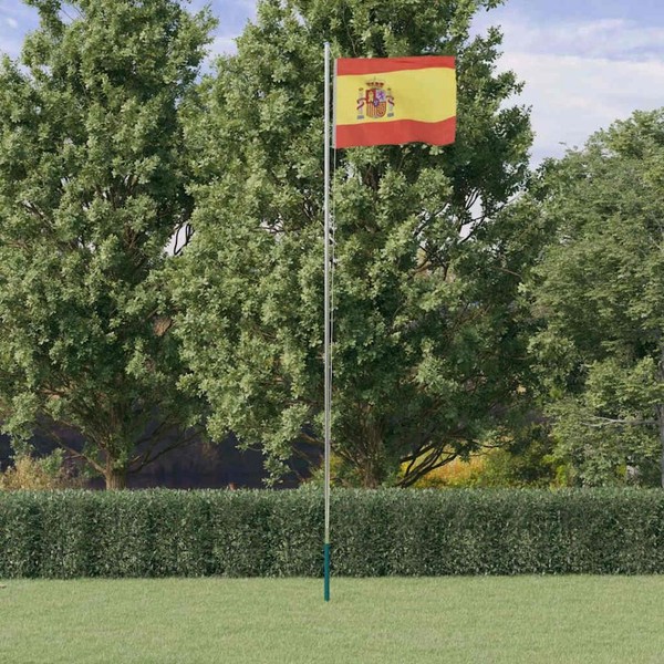 Flagge Spaniens Mit Mast 6,23 M Aluminium-image