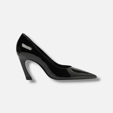 Schutz Women's Black Lexi Lo Pointy Toe Pump Heel Shoes Size 6.5B