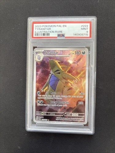 Tyranitar 222/193 PSA 9 Paldea Evolved Illustration Rare Pokemon Card