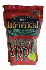 BBQrs Delight 1 lb BBQ Pellets Barbecue Smoking Wood Chips Apple Smoke Grilling