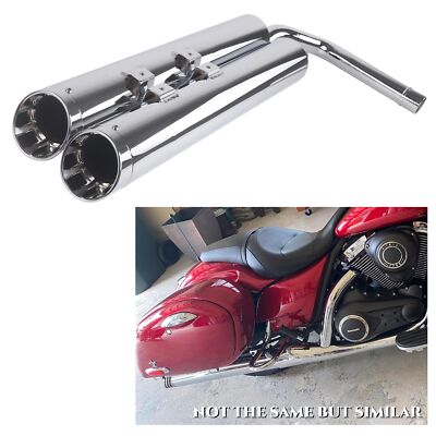 4.0'' Pipes for Kawasaki Vulcan 1700 Vaquero, Voyager, Kawasaki Vulcan S Models