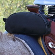 Dura-Tech Pommel Pocket Horse Saddle Bag | Strap with Side Release Buckle |Black