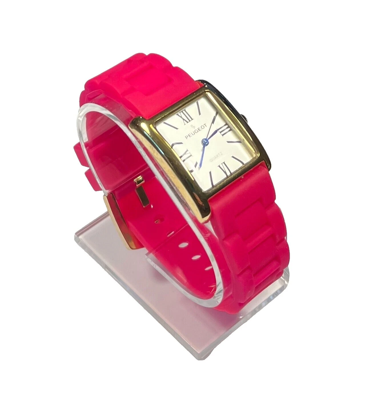 Аналоговые наручные часы в резиновом корпусе Peugeot