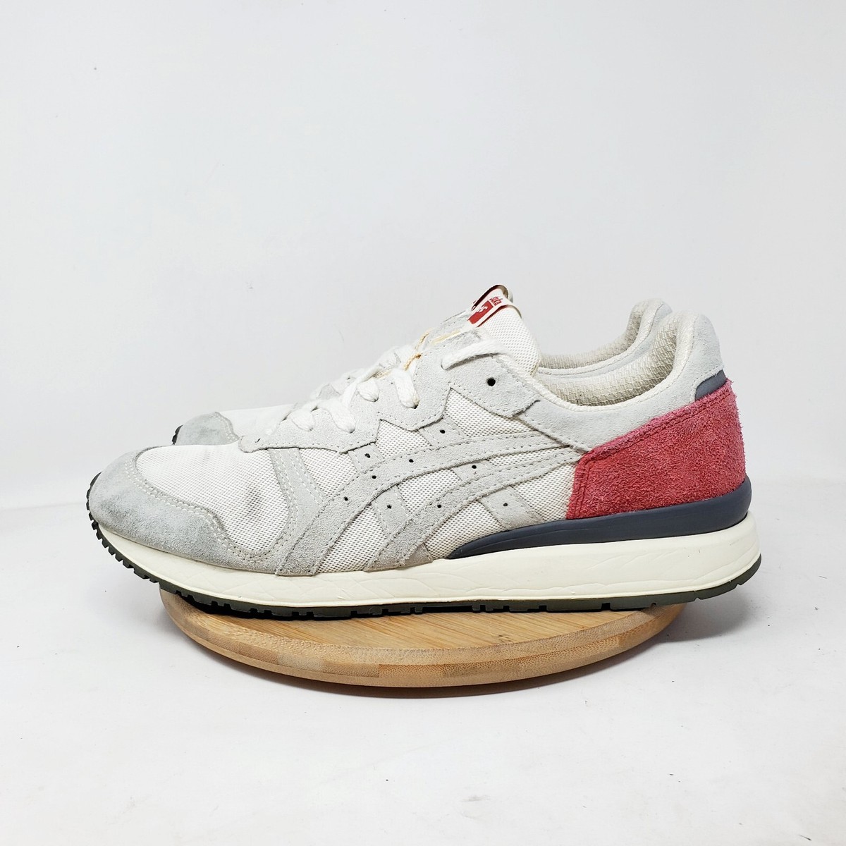 itsuka Tiger Ally Shoes Mens Grey Suede Red Retro Athletic Low Sneaker Onitsuka Tiger Ally Shoes Mens 9.5 Grey Suede Red Retro  main image 2