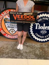Antique Vintage Old Style Sign Veedol Motor Oil Made in USA