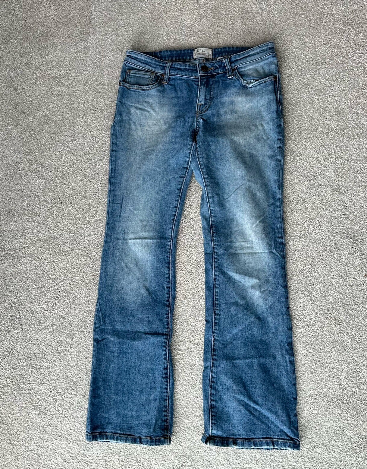 BKE Denim Womens Stella Mid-Rise Skinny Dark Wash Denim Jeans 28x31 1/2