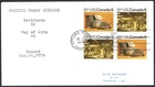 🍁Canada  #571a Block   "PACIFIC COAST INDIANS"  Fine Used  1974 First Day Cover