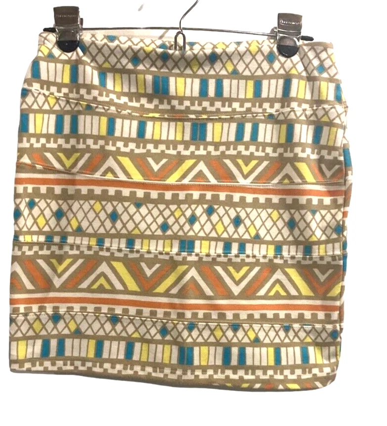 Falda Nollie M elástica estampado aztech bodycon mini Foto 2 de 4