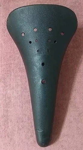 Persons USA BMX Seat "Track P Racer" 1980s Black Plastic Vintage Old School