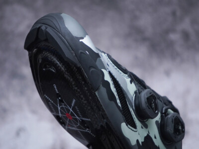 LAKE CX238 Leather Cycling Shoes: Silver Camo Standard-Width