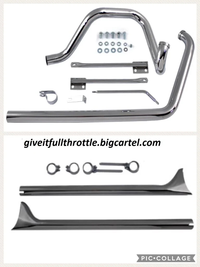 1995-99 Harley Davidson FXST FLST Softail True Dual Exhaust 