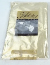 Kemp & Beatley Table Fabric Runner Gold 70" x 14" Holiday U.S.A. NOS