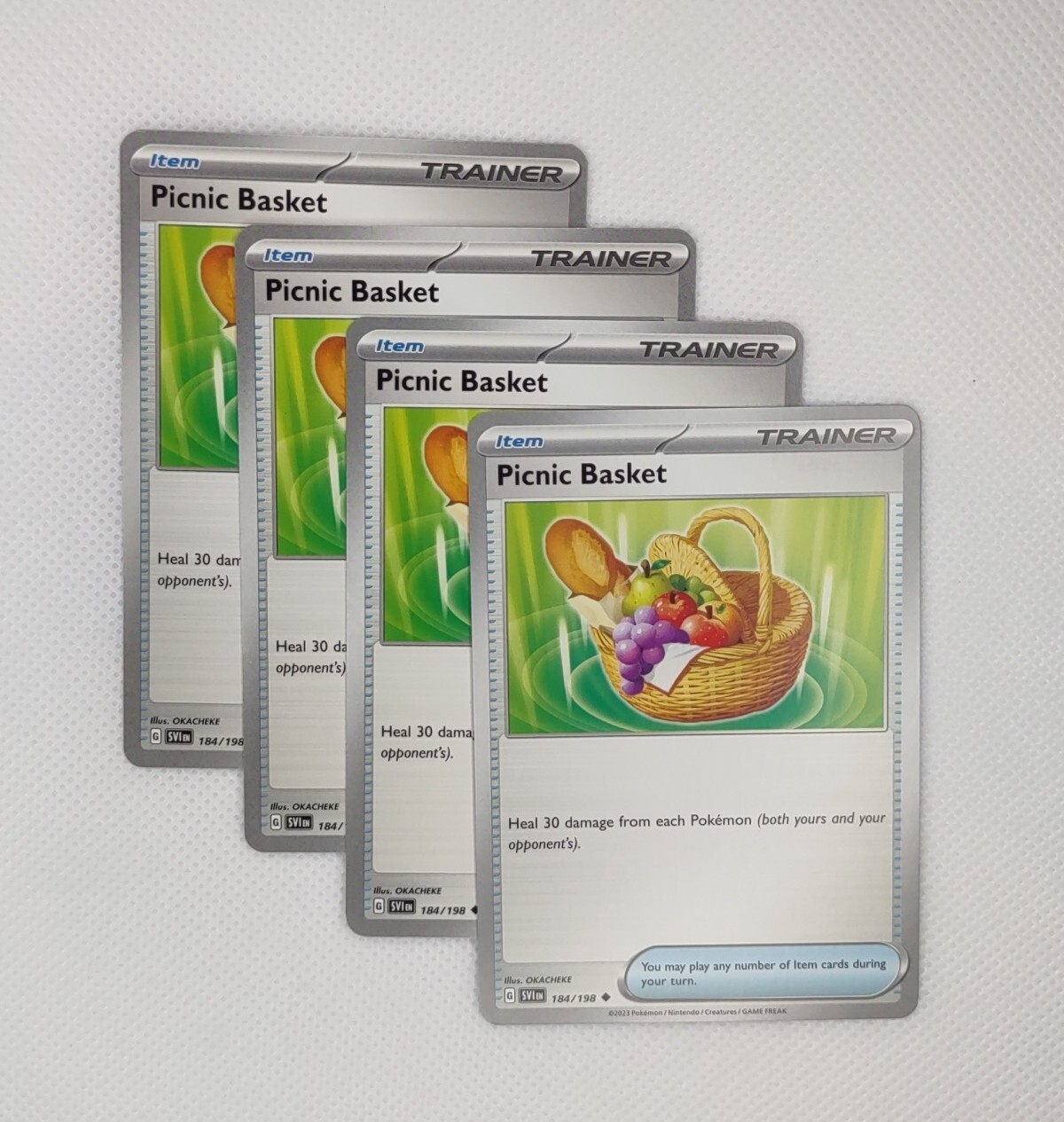 Picnic Basket 184/198 x4 - 4x Pokemon Scarlet & Violet - Playset