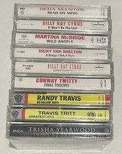 Country Music Cassettes, Lot Of 9, Sealed