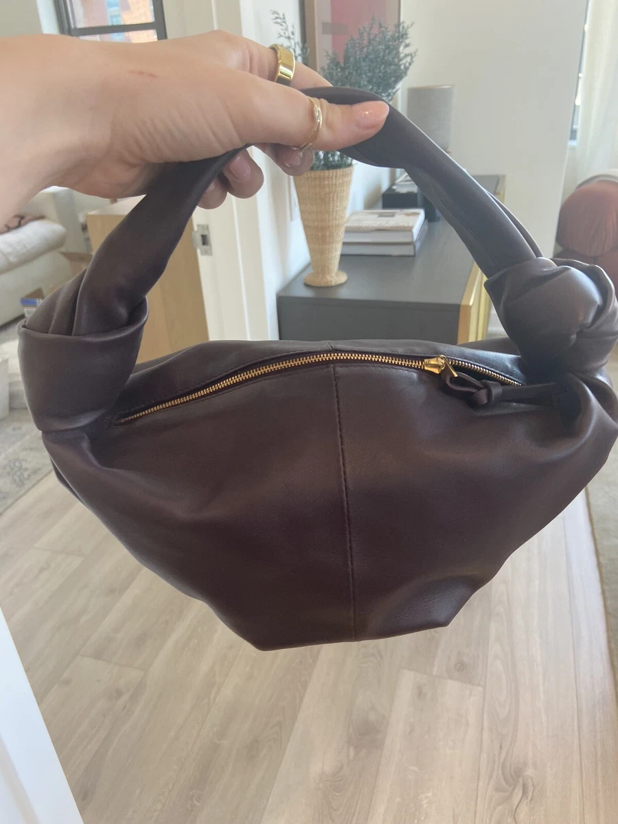 Bottega Veneta Teen Double Knot Leather Hobo Bag Women's Grape | eBay