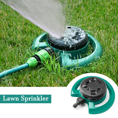 360° Rotating Garden Irrigation System Lawn Sprinkler Grass Watering Spray Yard