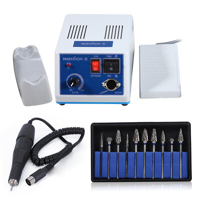 Dental Lab Marathon Micromotor/35K RPM Handpiece Polishing/Burs Drill Kit N3 Y