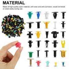 200pcs Car Plastic Rivet Fastener Push Pin Trim Moulding Clips Fender Panel Kits