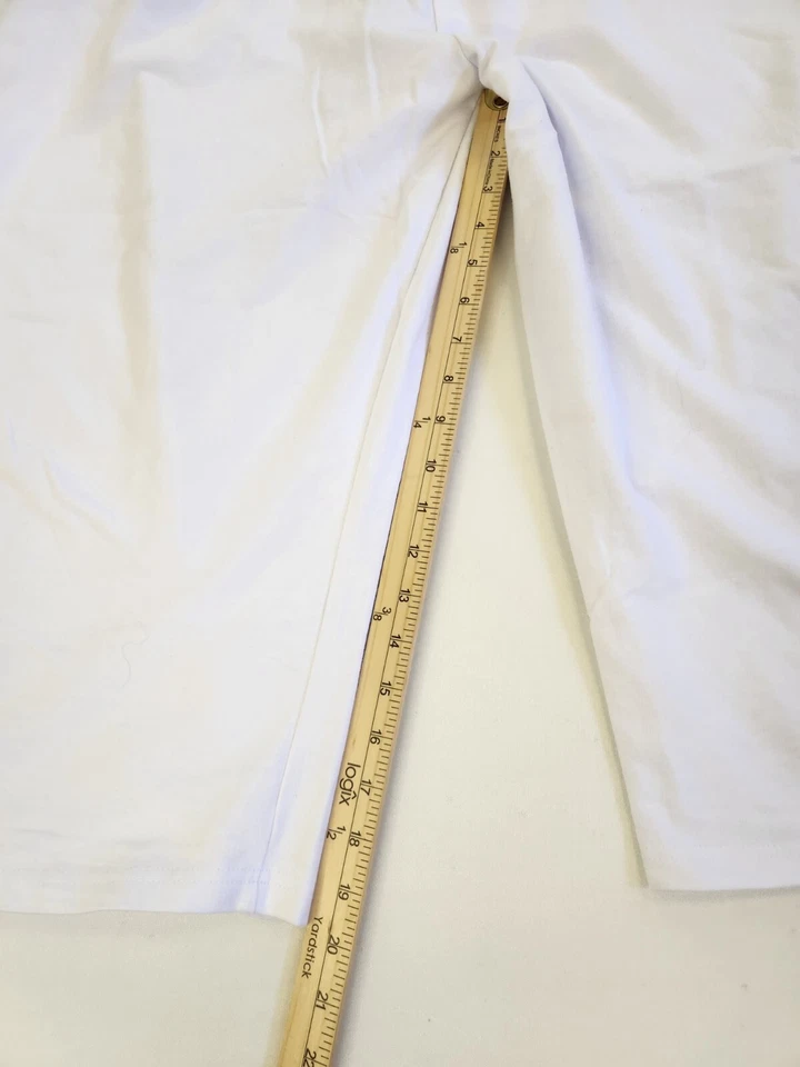 Blair Mujer Talla Grande 2XL Blanco Legging Pantalones Cortos Bolsillos Detalle Pierna Foto 2 de 4