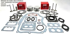 .020" PISTON KITS VALVES GASKETS REBUILD FITS BRIGGS V TWIN INTEK 44 CUBIC INCH