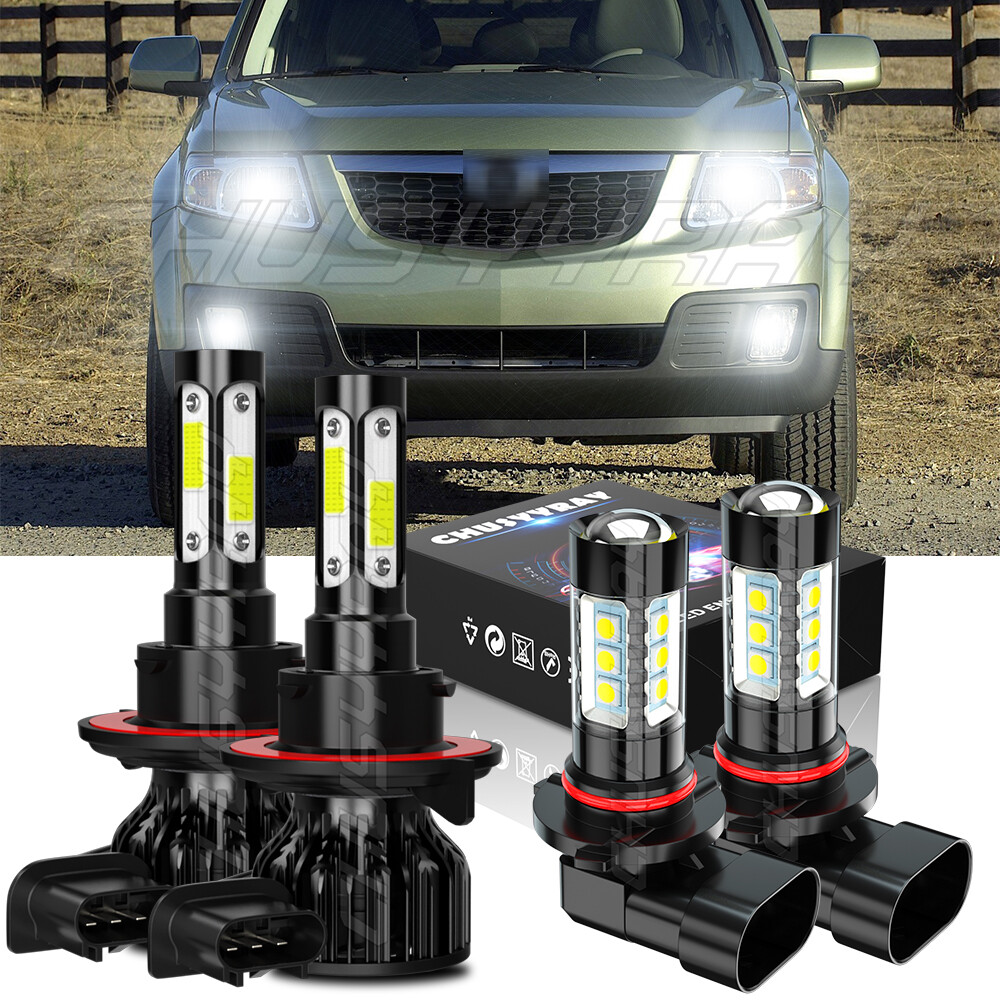 For Mazda Tribute 2008-2011 6000K LED Headlight High/Low + Fog