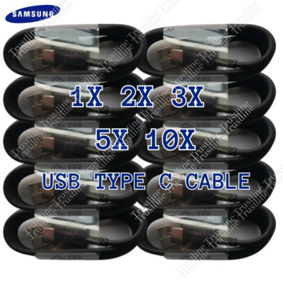 USB C Type C Fast Charger Cable For Samsung Galaxy S9 S10 S20 Ultra Note9 10 Lot