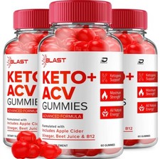 (3 Pack) Blast Keto ACV Gummies Supplement – Blast Apple Cider Vinegar 1000MG