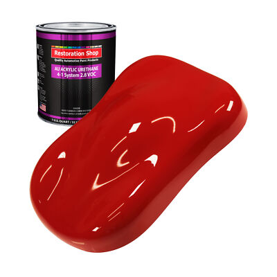 Restoration Shop Pro Street Red Acrylic Urethane Quart Only, Auto Paint